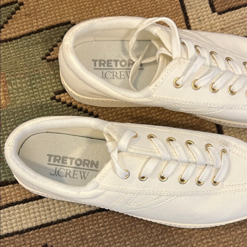 Tretorn for J Crew White Canvas Sneakers - Picture 2 of 6